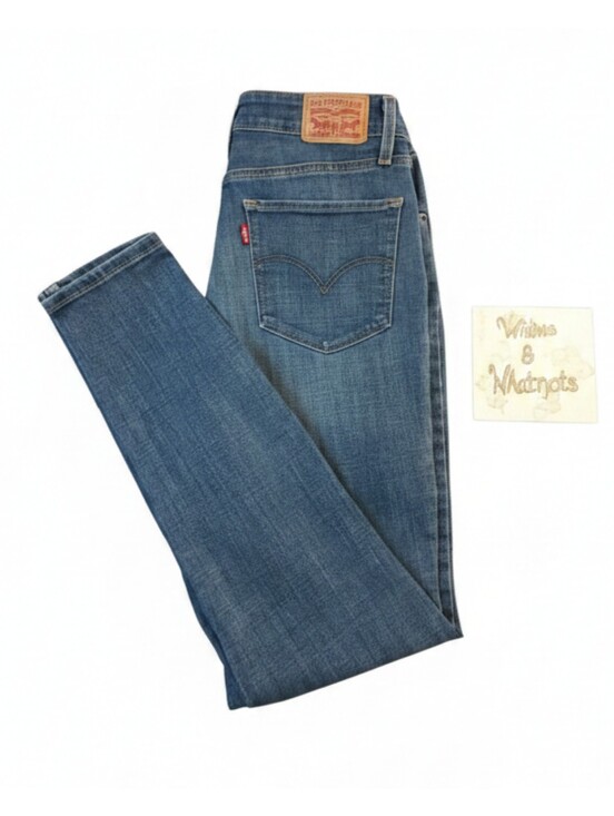 Levi's Denim - Levi's 721 High Rise Skinny Jeans Woman W29 L30 Blue Story Dark Wash